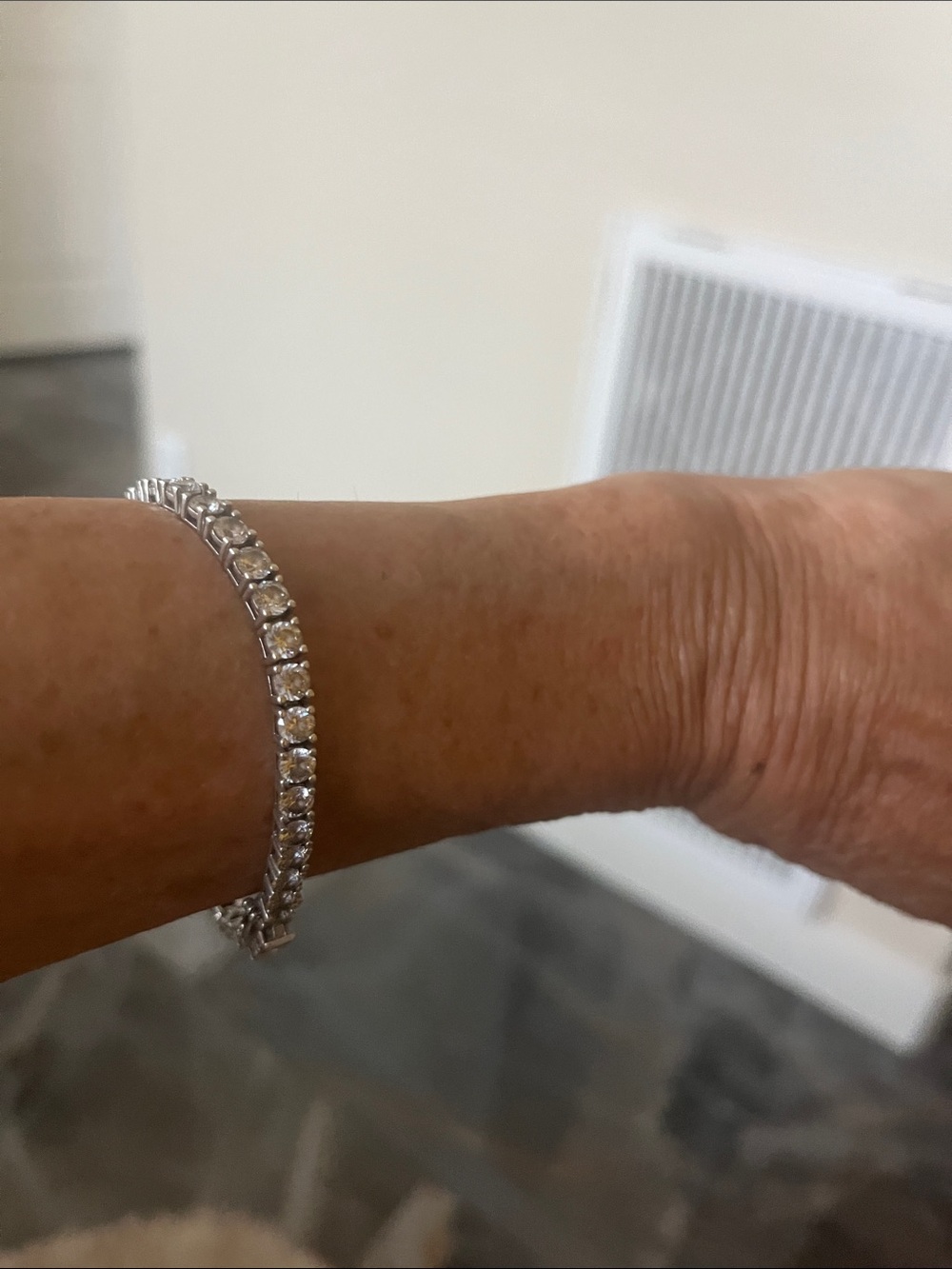 Swarovski Silver Crystal Tennis Bracelet